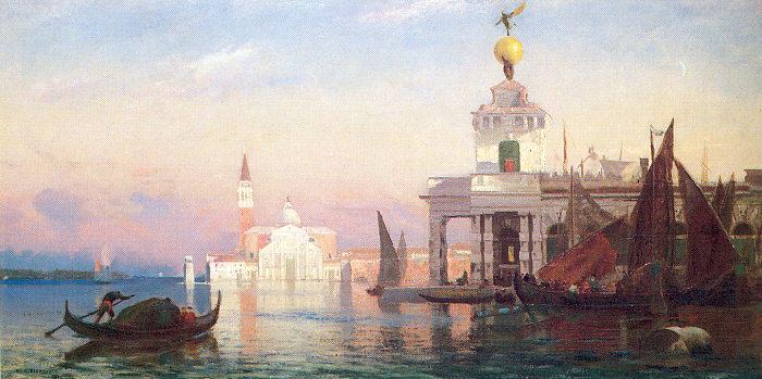 Picknell, William Lamb The Grand Canal with San Giorgio Maggiore oil painting picture